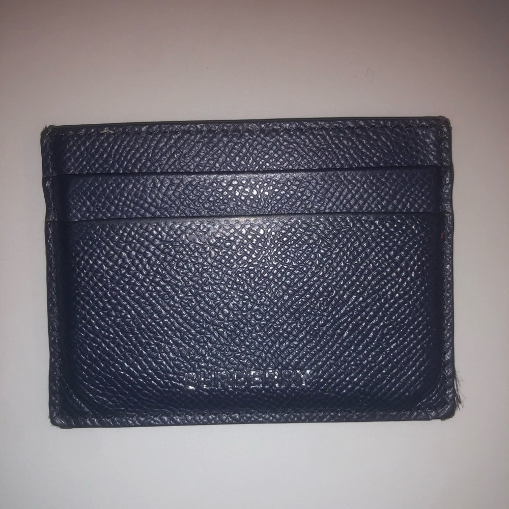 BURBERRY NAVY CARD HOLDER